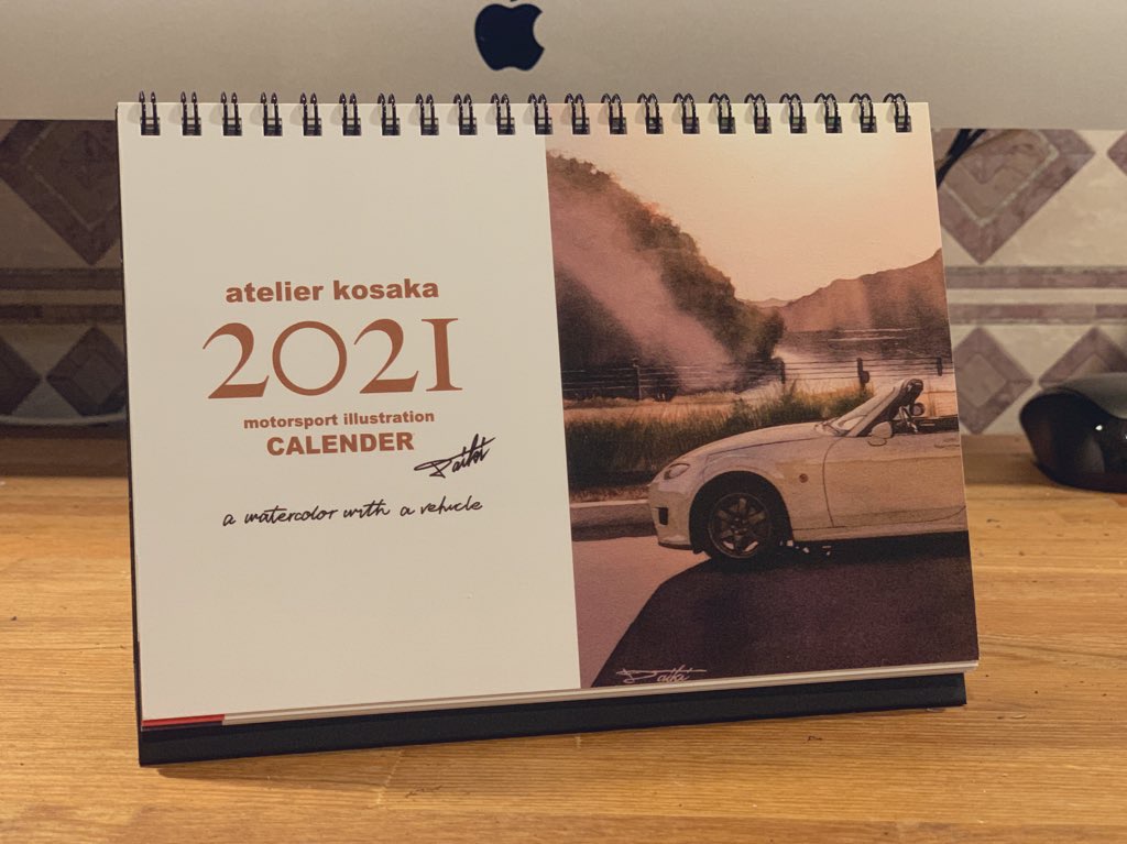オリジナルカレンダー 乗り物イラストカレンダー B6卓上カレンダー
