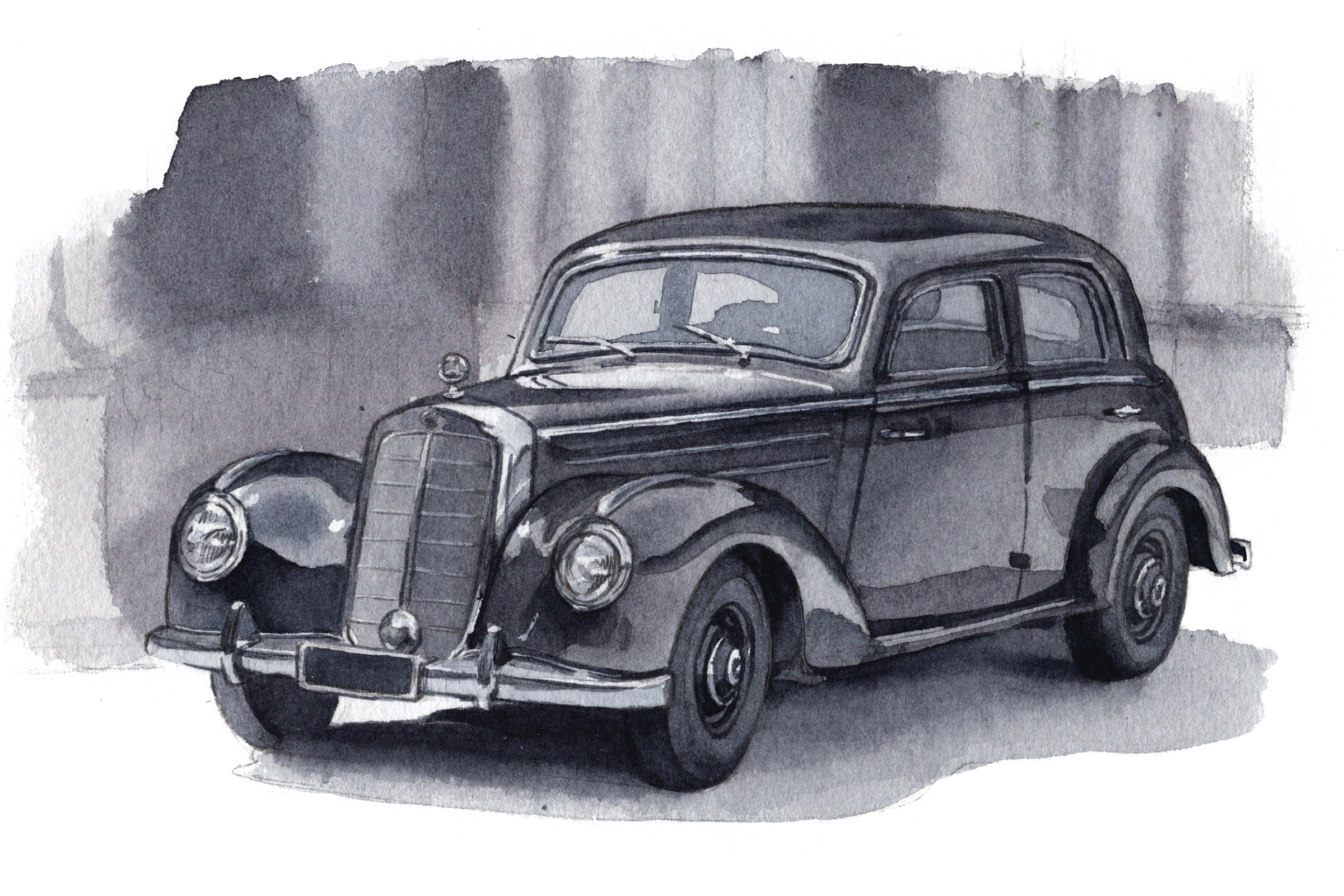 雑誌 Pen オンライン 常に最善を求めるトップランナーが生み出した 至高のフォーマルセダン 名車のセオリー Vol 9 メルセデス ベンツ Sクラス 車イラスト コサカのアトリエ