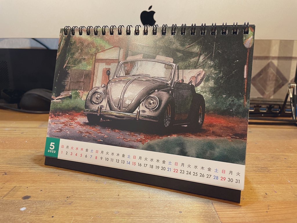 コサカのアトリエ2022オリジナルイラストカレンダー 卓上カレンダー
