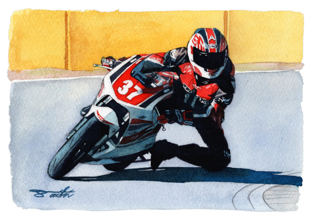 愛車イラストオーダー 水彩バイクイラスト