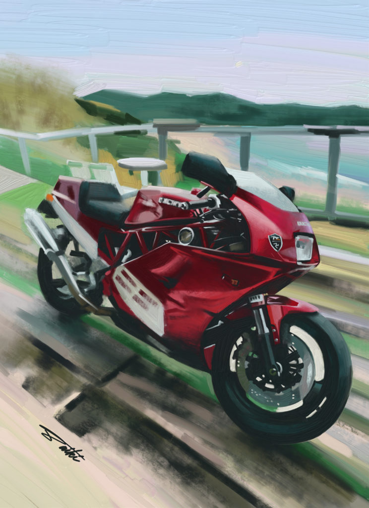 DUCATI Ducati900ss デジタルバイクイラスト