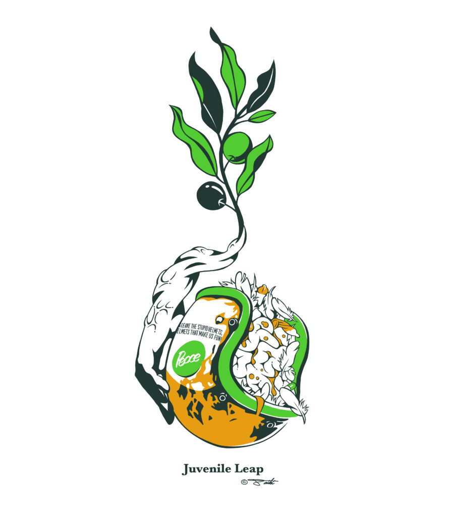 イラストレーターコサカダイキのオリジナルアパレルブランド「JuvenileLeap」Tシャツ製作