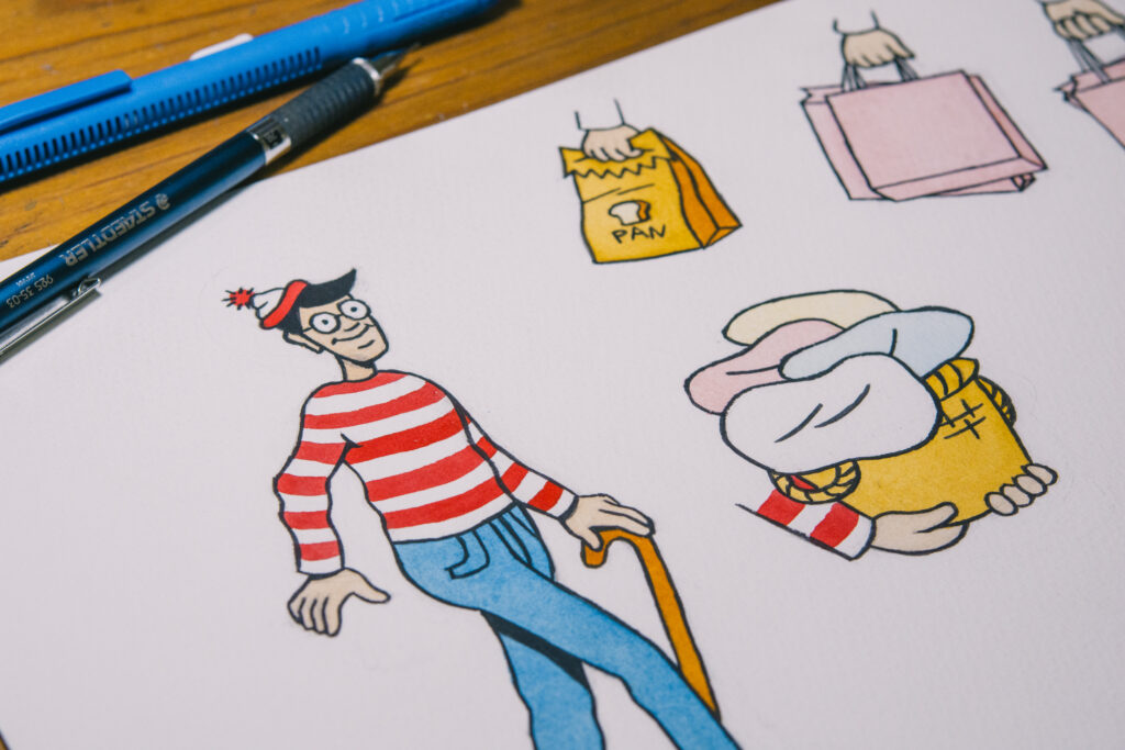 サントリー「ウォークを探せ!」キャンペーン ウォーリーイラスト制作