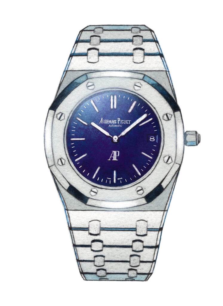 UOMO 2026年1月号 イラストカット #pen #絵 #イラスト #illust #illustration #watercolor #水彩画 #透明水彩 #カットイラスト #時計イラスト #雑誌 #イラストカット #人物イラスト #uomo