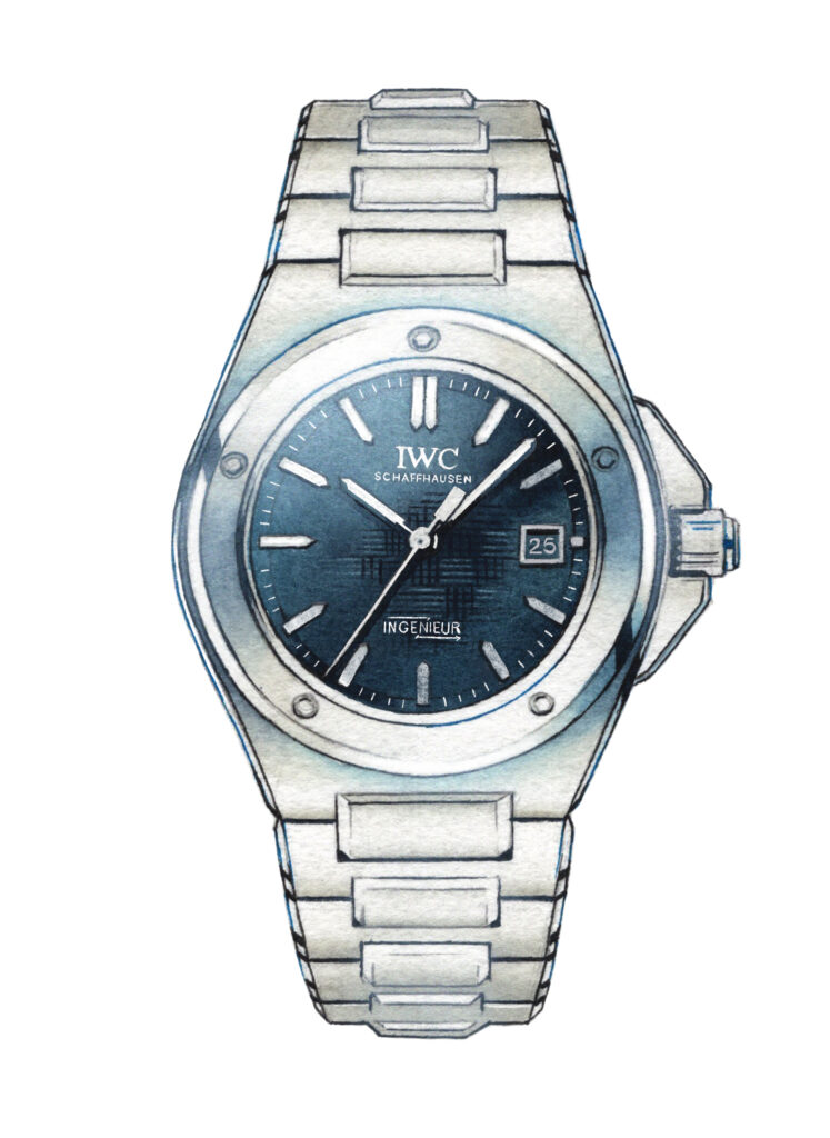 UOMO 2026年1月号 イラストカット #pen #絵 #イラスト #illust #illustration #watercolor #水彩画 #透明水彩 #カットイラスト #時計イラスト #雑誌 #イラストカット #人物イラスト #uomo