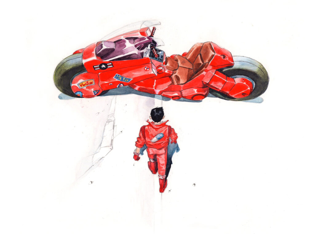 AKIRA 金田のバイク イラスト ファンアート