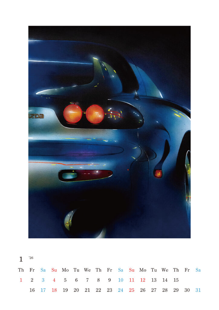 【daiki kosaka illustration CALENDAR 2026】オリジナルイラストレーションカレンダー #watercolor #透明水彩 #絵 #イラスト #illust #illustration #art #イラストレーター #水彩画 #painting #絵画 #アート #acrylic #リアルタッチ #ノスタルジック #個展 #展示 #exhibition #山口 #yamaguchi #カレンダー #artwork