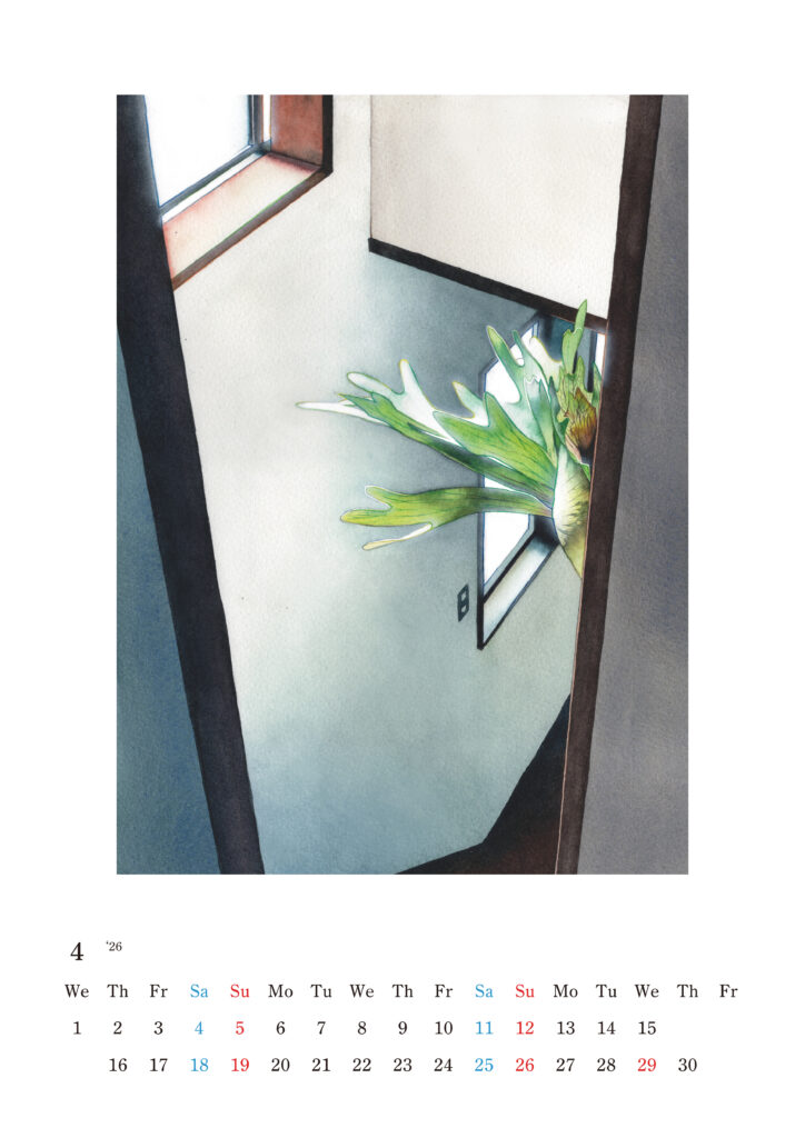 【daiki kosaka illustration CALENDAR 2026】オリジナルイラストレーションカレンダー #watercolor #透明水彩 #絵 #イラスト #illust #illustration #art #イラストレーター #水彩画 #painting #絵画 #アート #acrylic #リアルタッチ #ノスタルジック #個展 #展示 #exhibition #山口 #yamaguchi #カレンダー #artwork