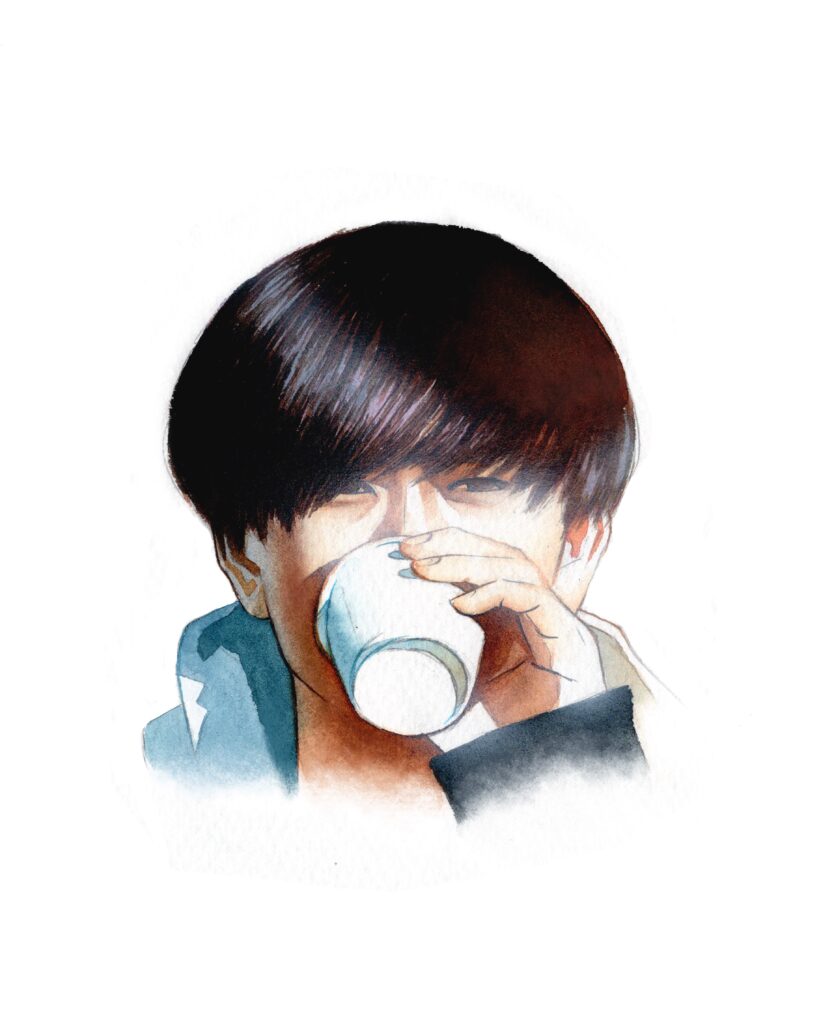 関祐介 #絵 #イラスト #illust #illustration #art #watercolor #水彩イラスト #透明水彩 #カットイラスト #雑誌 #イラストカット #painting #イラストレーター #人物イラスト #リアルタッチ #酒場 #食べ物イラスト #酒 #food #bar #brutus