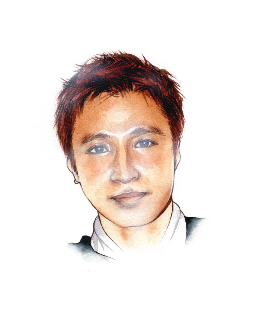 鶴見昂 #絵 #イラスト #illust #illustration #art #watercolor #水彩イラスト #透明水彩 #カットイラスト #雑誌 #イラストカット #painting #イラストレーター #人物イラスト #リアルタッチ #酒場 #食べ物イラスト #酒 #food #bar #brutus